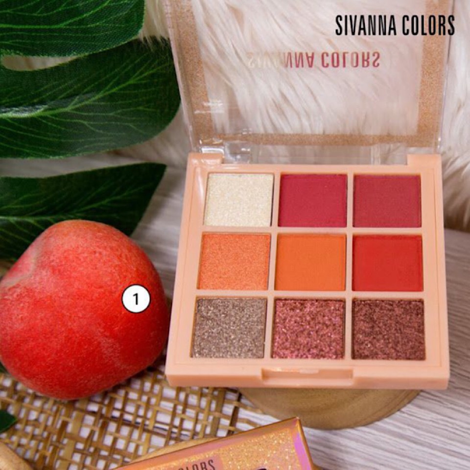 BẢNG PHẤN MẮT 9 Ô SIVANNA COLORS VELVET TOUCH PALETTE